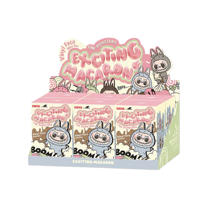 Pop Mart Labubu The Monsters Tasty Macarons Winylowa Maska w Pudełku-niespodziance