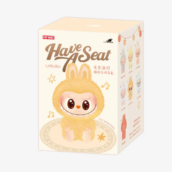 Pop Mart THE MONSTERS Labubu – „Usiądź Sobie” Winylowa Pluszowa Figurka Niespodzianka (Blind Box)